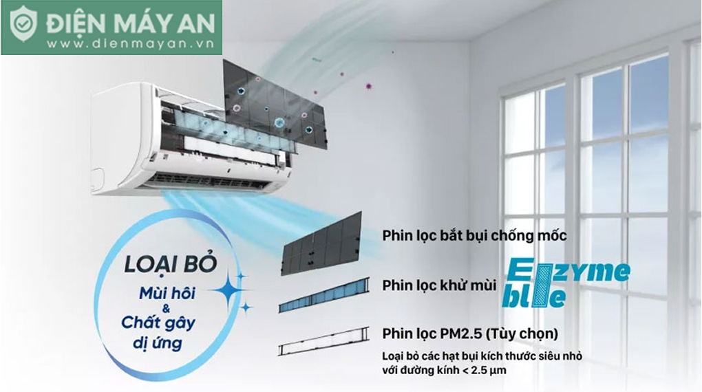 Điều Hòa Daikin Inverter 12000 BTU 2 Chiều FTXM35XVMV